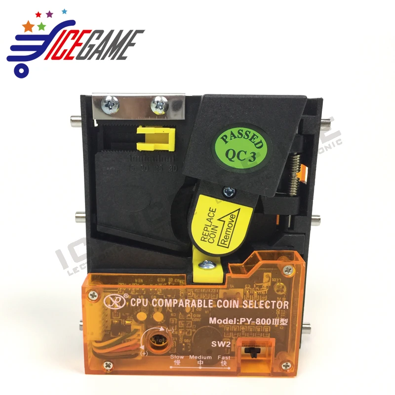 PY-800 Vertical Advanced CPU comparable Coin acceptor/selector arcade single value coin mech for operator cabinet | Электроника