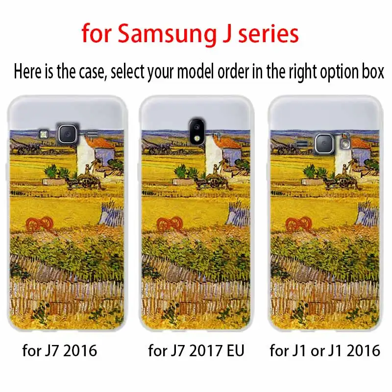Чехол для телефона с изображением Винсента Ван Гога подсолнуха Samsung Galaxy j6 J8 J7 J5 J3 J4