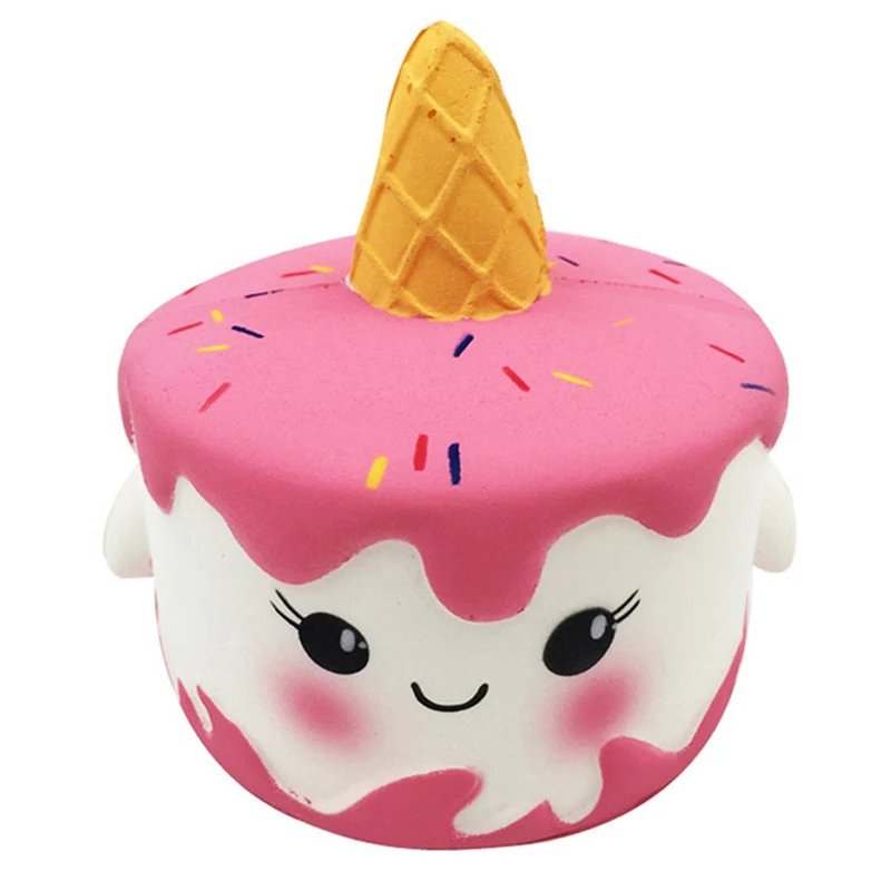 Unicorn cake Jumbo сырное шоколадное печенье милый мягкий медленно поднимающийся мягкий сжимающийся игрушечный ремешок для телефона ароматизированный снимающий стресс Забавный детский Рождественский подарок - Цвет: Unicorn cake
