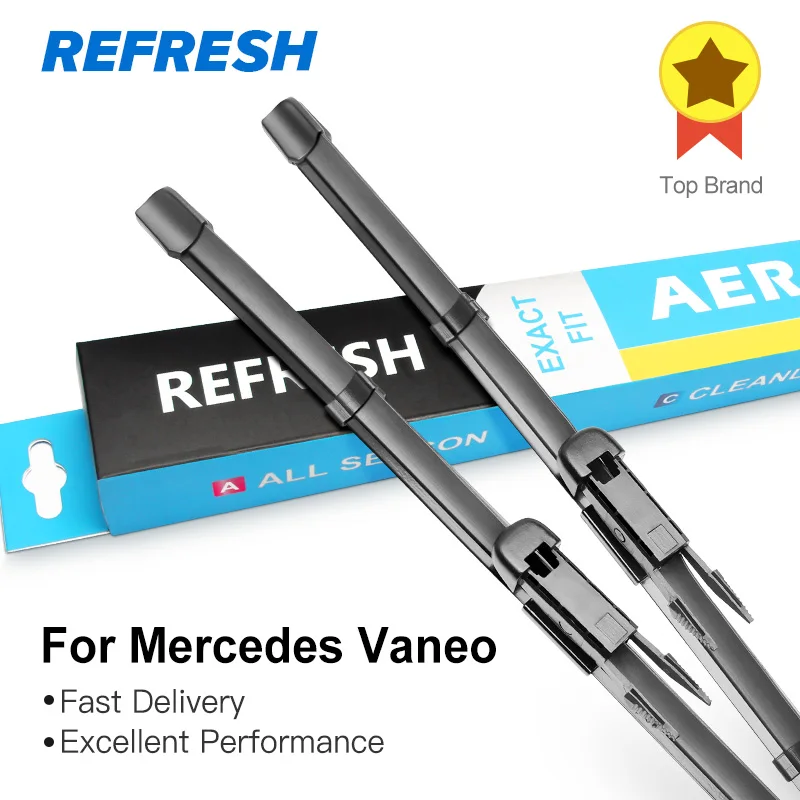 REFRESH Щетки стеклоочистителя для Mercedes Benz Vaneo W414 26 &quotи 24&quot Fit Pinch Tab Arms 2004 2005|wiper blade|wiper