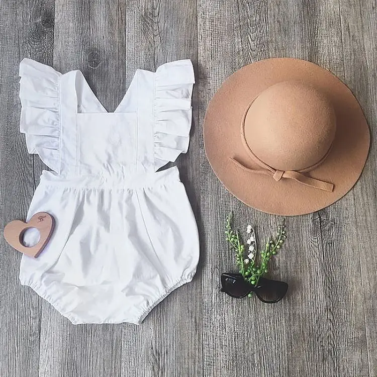 Одежда для новорожденных девочек Кружевное боди с цветочным рисунком пляжный