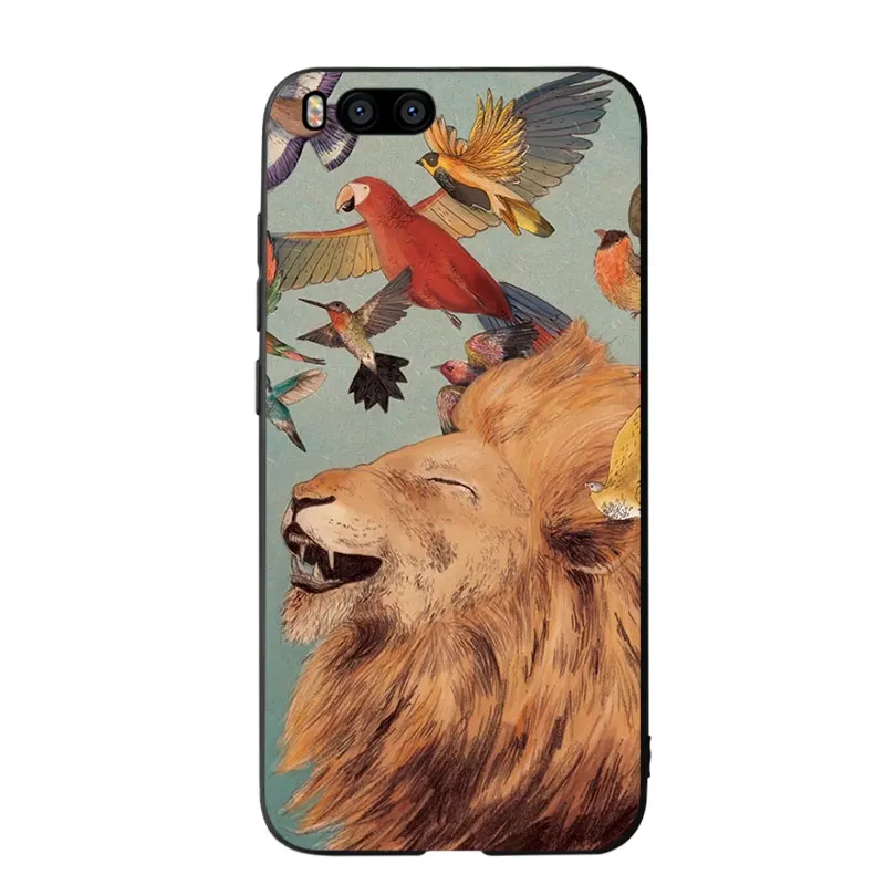 Whale Lion Phone Cases Cover for Xiaomi mi A2 8 9 lite se case xiaomi redmi note 6 7 pro 5 Plus Soft | Мобильные телефоны и
