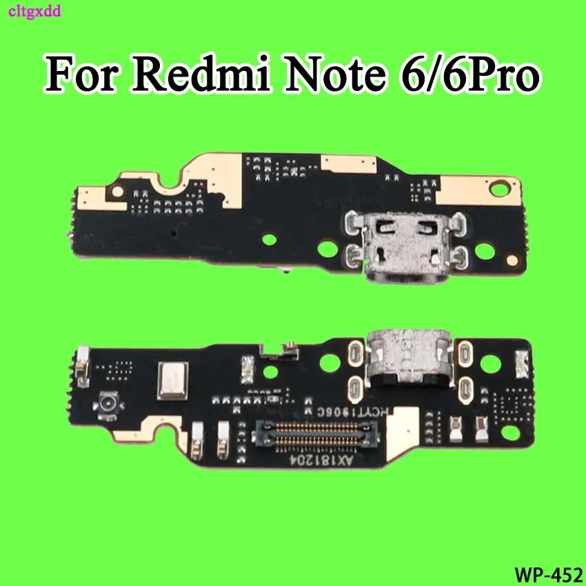 For Redmi Note 6 Pro Cltgxdd для Xiaomi Redmi Note 7 6 5 6Pro 5Pro 5A микрофон модуль+ USB плата с зарядным портом гибкий кабель разъем - Цвет: For Redmi Note 6 Pro