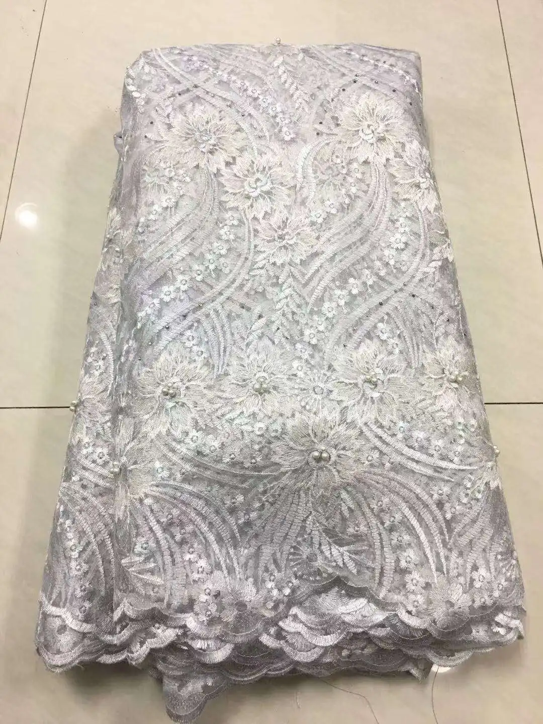 

latest French lace fabric 2019 high quality cord lace nigerian lace fabric for women dress african tulle lace with stones HX13D