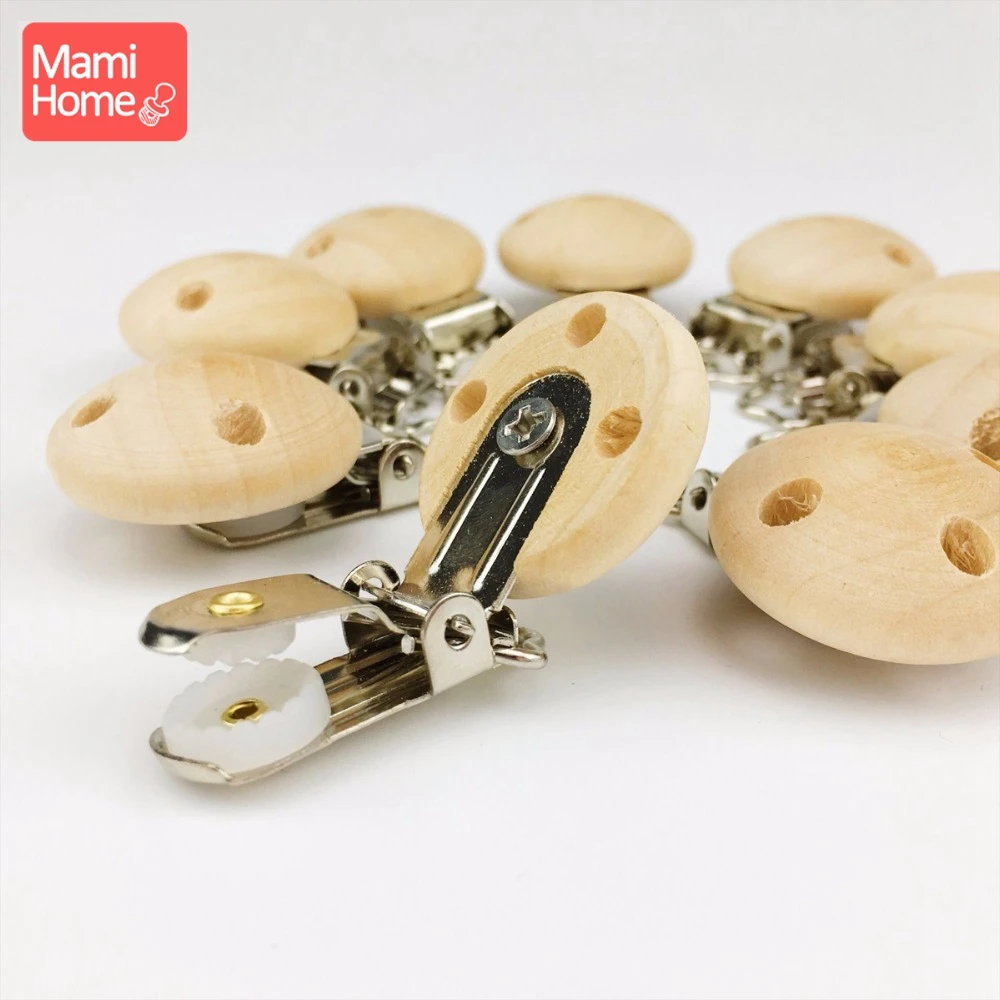 Mamihome 10 шт. деревянная пустышка клипсы Еда Класс материалы DIY соски с цепочкой для