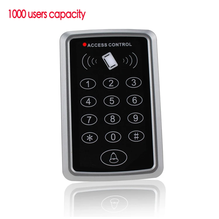 Rfid-контроллер автономная клавиатура контроля доступа с 10 EM4100/4200 Брелки 125 кГц кардридер система контроля допуска к двери - Цвет: 1000 users keypad