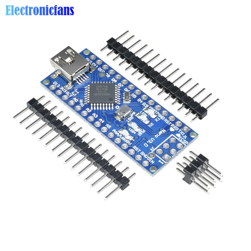 Мини USB Nano V3.0 3 0 FT232 чип ATmega328 Atmega328p микроконтроллер 16M 16 МГц плата модуль для Arduino UNO