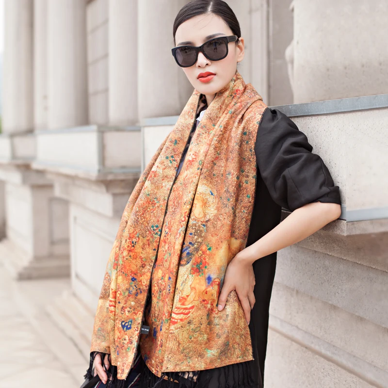 [А] Новая Европа леопарда шарф длинный сон воротником двойного назначения