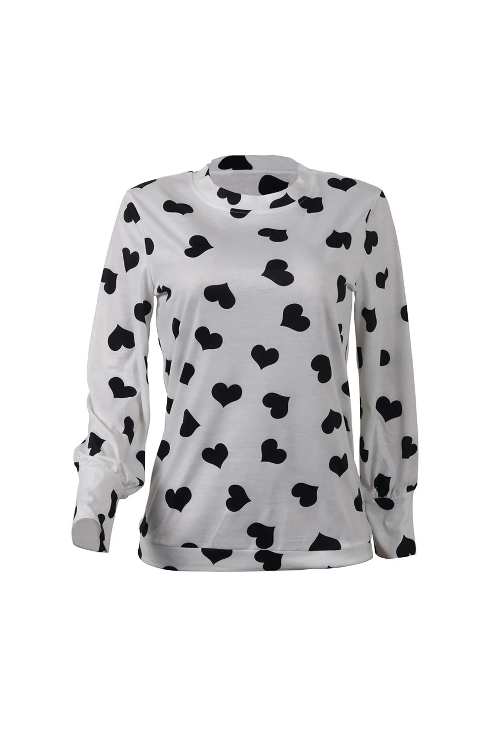 IMYSEN Демисезонный сердце Форма пуловер Для женщин модная одежда с длинными