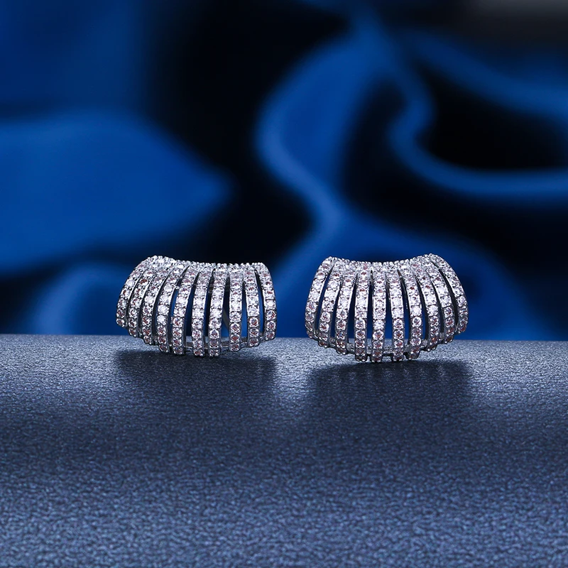 Mchic S925 Серебряный сверкающий Блестящий ювелирный набор из циркония роскошные