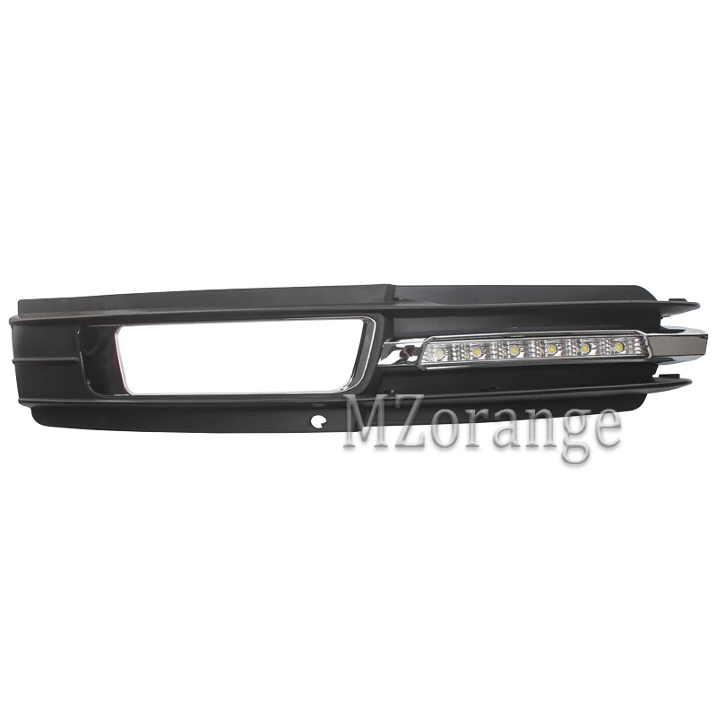 MZORANGE 2 шт. для AUDI A6 C6 2005 2006 2007 2008 светодиодный DRL дневные ходовые огни 12 В ABS Противотуманные фары отверстие с желтым поворотником