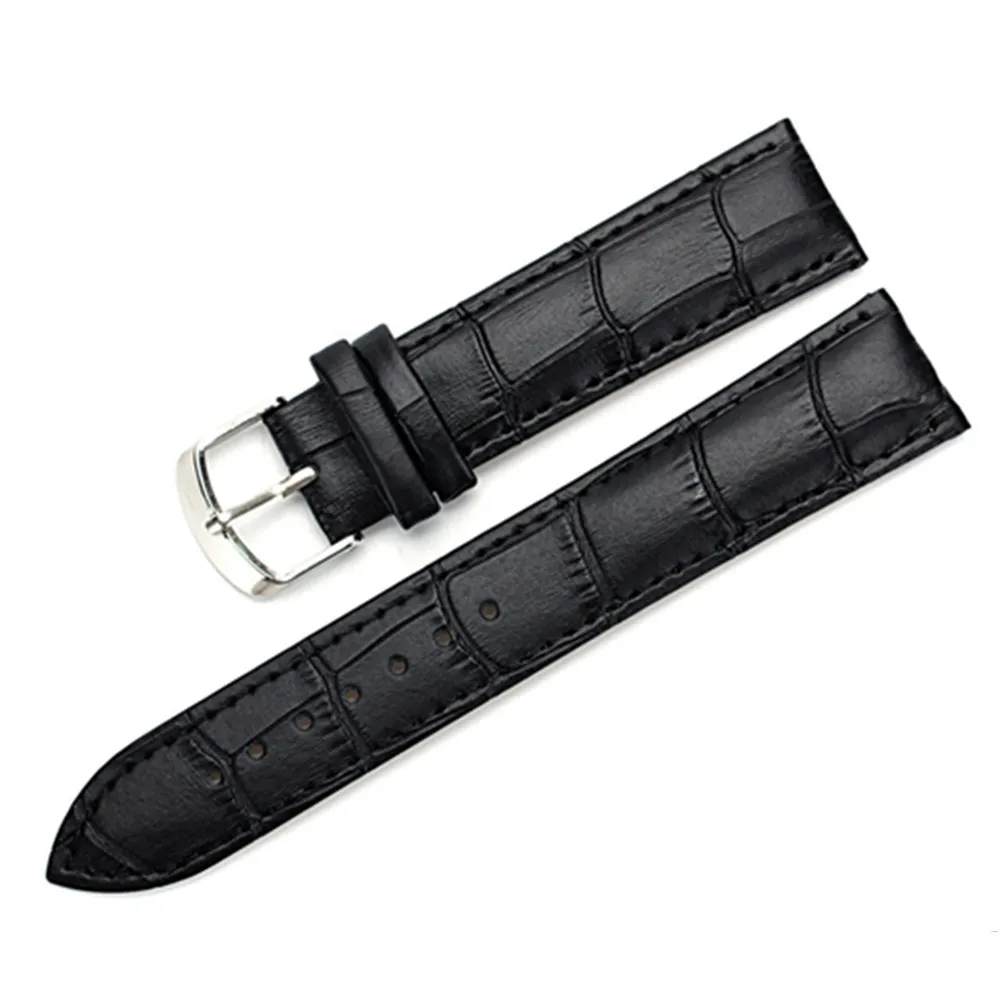 8 10 12 14 15 16 17 18 19 20 mm Genuine leather watchband watch belt strap wristwatches band  female red white black