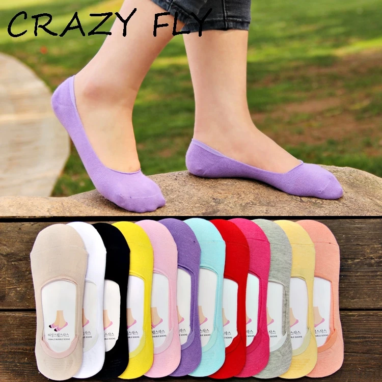 Женские тонкие лодочкой crazy fly хлопковые носки карамельных цветов с