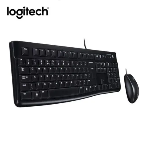 Комплект Logitech MK120 с проводной клавиатурой и мышью|wired keyboard mouse|wired mouse combokeyboard combo |