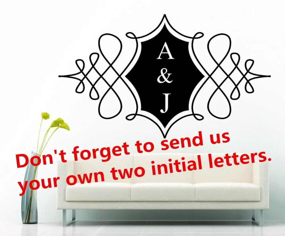 Персонализированная виниловая наклейка на стену с логотипом пола съемная