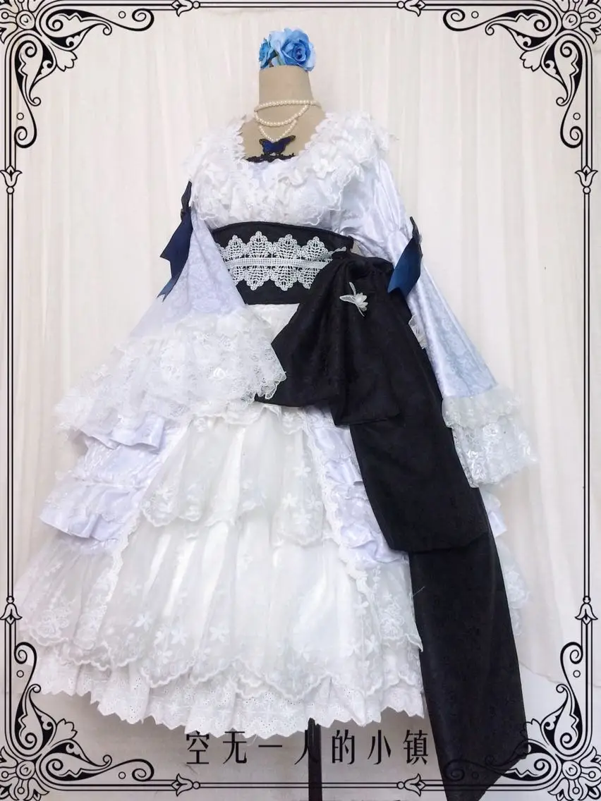 Saigyouji Yuyuko TouHou Project cosplay Saigyouji Yuyuko костюм для косплея «лолита», платья, костюм, деловое платье