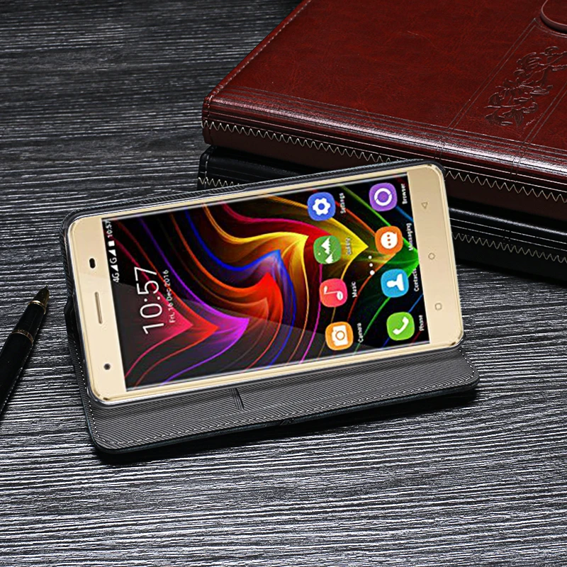 Чехол для Oukitel C5 Pro чехол высокое качество Ретро стиль кожаный с откидной крышкой
