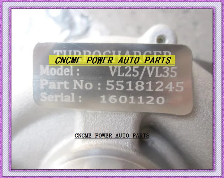 Турбо RHF4H VL35 71783881 55223446 71793616 VL25 71793619 Турбокомпрессор для FIAT Idea Doblo Punto II Lancia Musa Multijet 8V