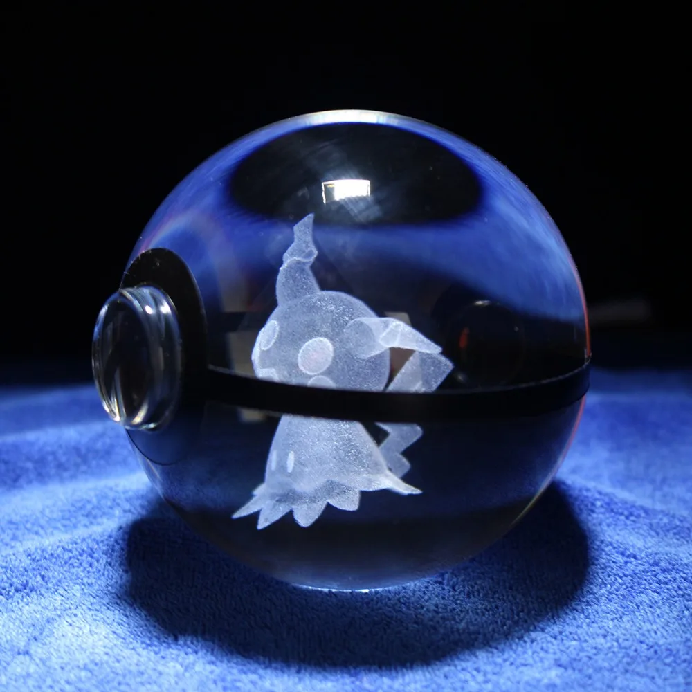 Mimikyu Pokeball Дизайн Кристалл 3D модель конструктор Покемон фигурки для Pokeball сувениры для поклонников