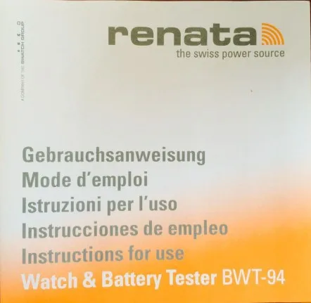 Рената BWT-94 часы тестер батареи и кварцевый механизм детектор