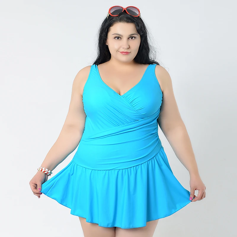 2017 Для женщин летнее платье купальники большой больших размеров Размеры для
