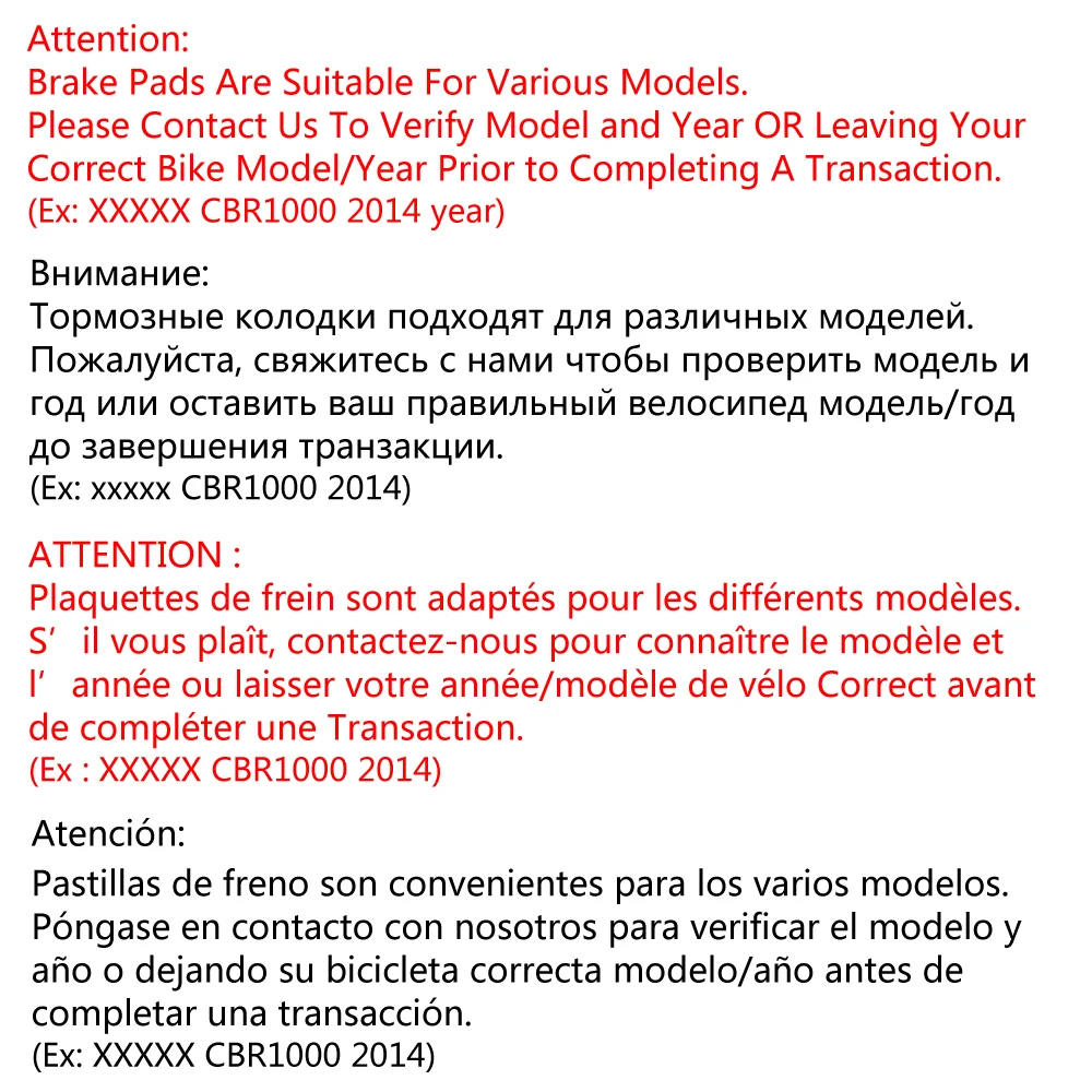 Передние и задние тормозные колодки мотоцикла для KAWASAKI ZZ-R 400 ZZR400 (ZX N) 1993-1999 медные