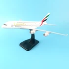 Модель самолета A380 из металлического сплава, 20 см, модели авиасамолетов в ОАЭ, самолеты в подарок, модель самолета Боинг 777 380