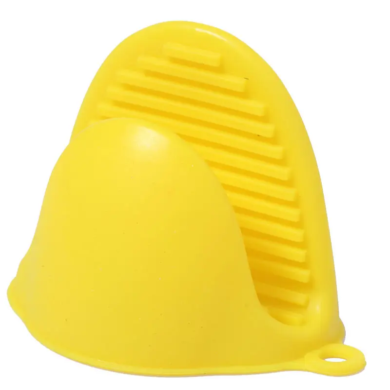 Yellow MOSEKO 1 шт. кухонные силиконовые термостойкие Прихватки для готовки в духовке перчатки для выпечки изоляционные антипригарные противоскользящие горшочки держатель для кишков зажим - Цвет: Yellow