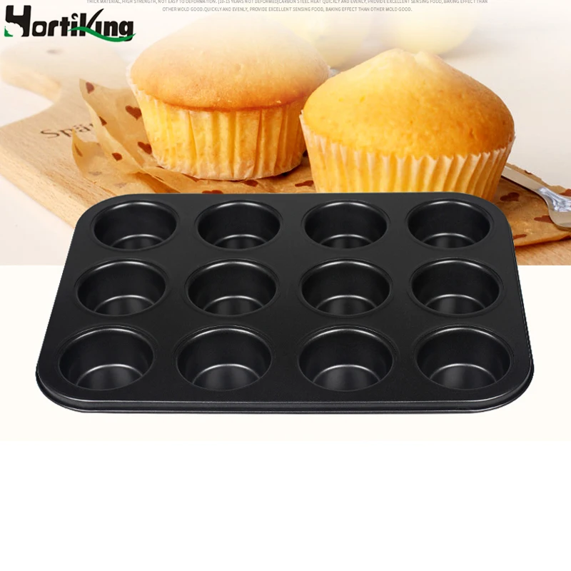 12 чашек металлический антипригарный противень для выпечки капкейков мини