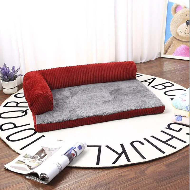 Large Dog Bed Sofa Dog Cat Pet Cushion For Big Dogs Washable Nest Cat Teddy Puppy Mat Kennel Pet House