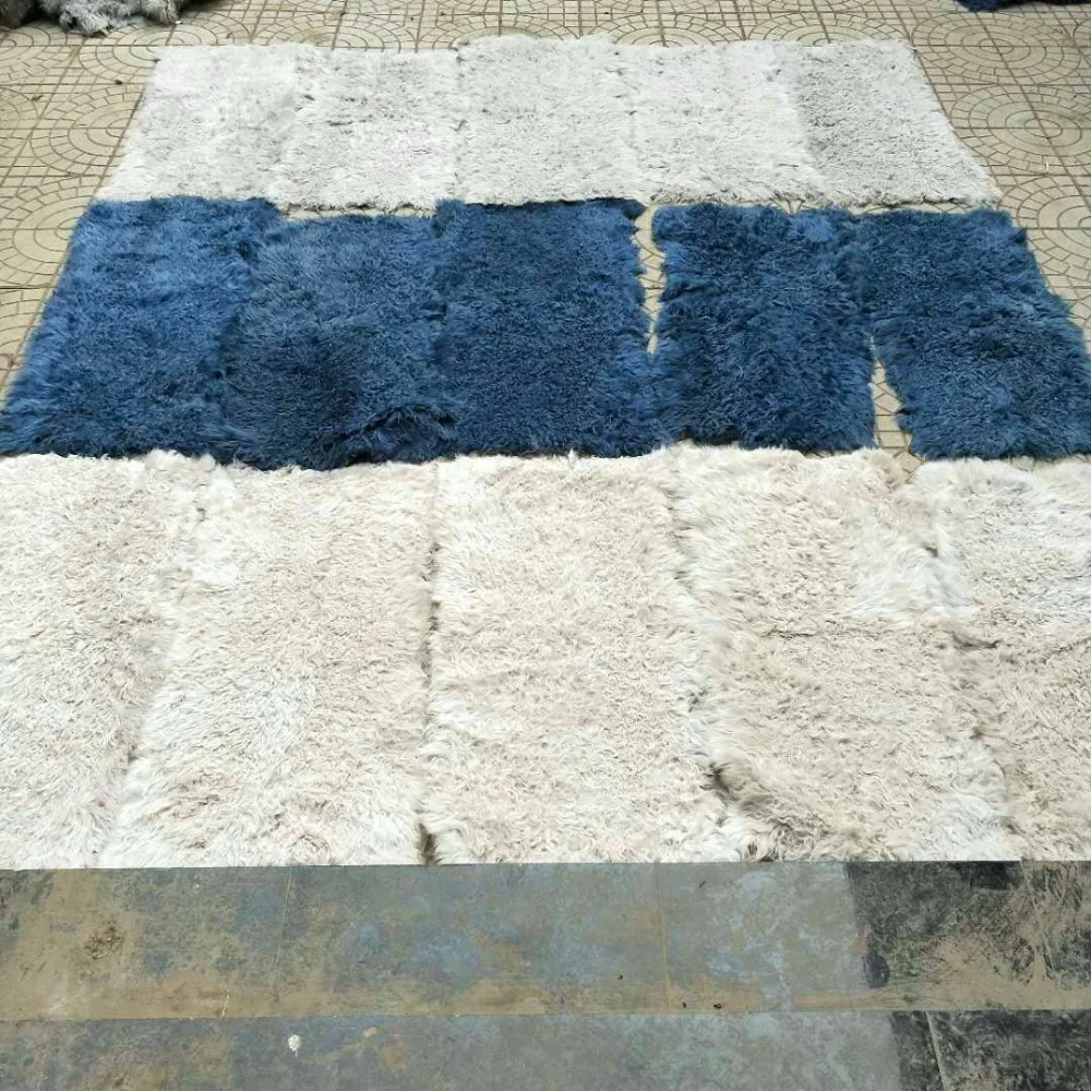 Высококачественная Черная белая коричневая Подлинная овечья овечка длинная