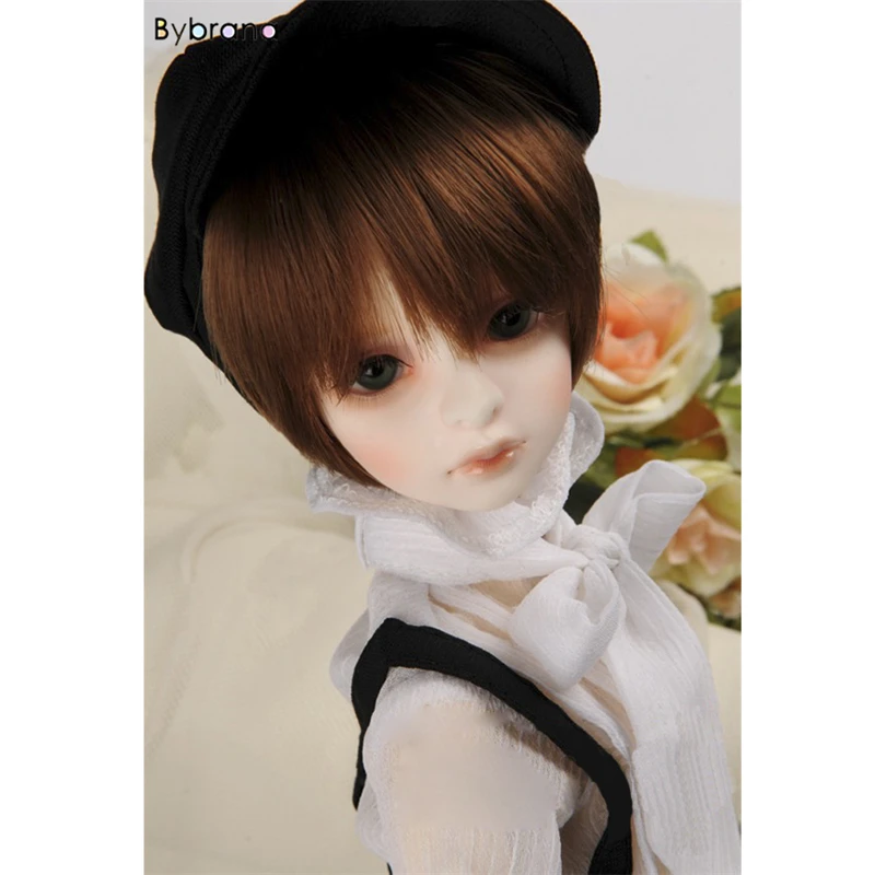 Bybrana Термостойкие короткие коричневые BJD куклы мальчик парики 1/3 1/4 1/6 на выбор