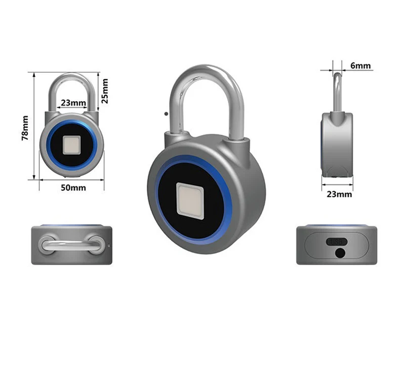 Smart считыватель отпечатков пальцев замок с Bluetooth управлением многофункциональная Водонепроницаемый дверной замок мобильное приложение Управление gps трек без ключа замка замок шкафа