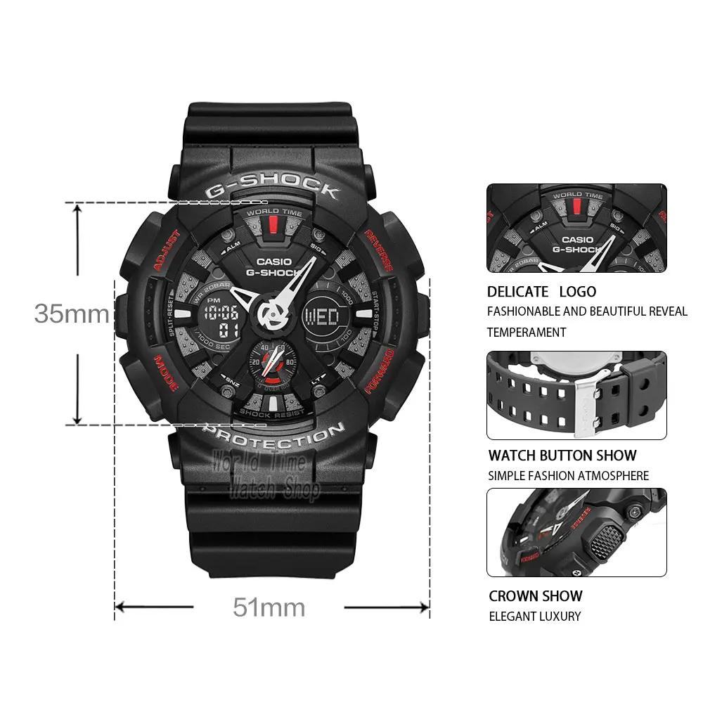 Casio Watch Men G SHOCK Лучший бренд класса люкс 200м Водонепроницаемые кварцевые часы LED