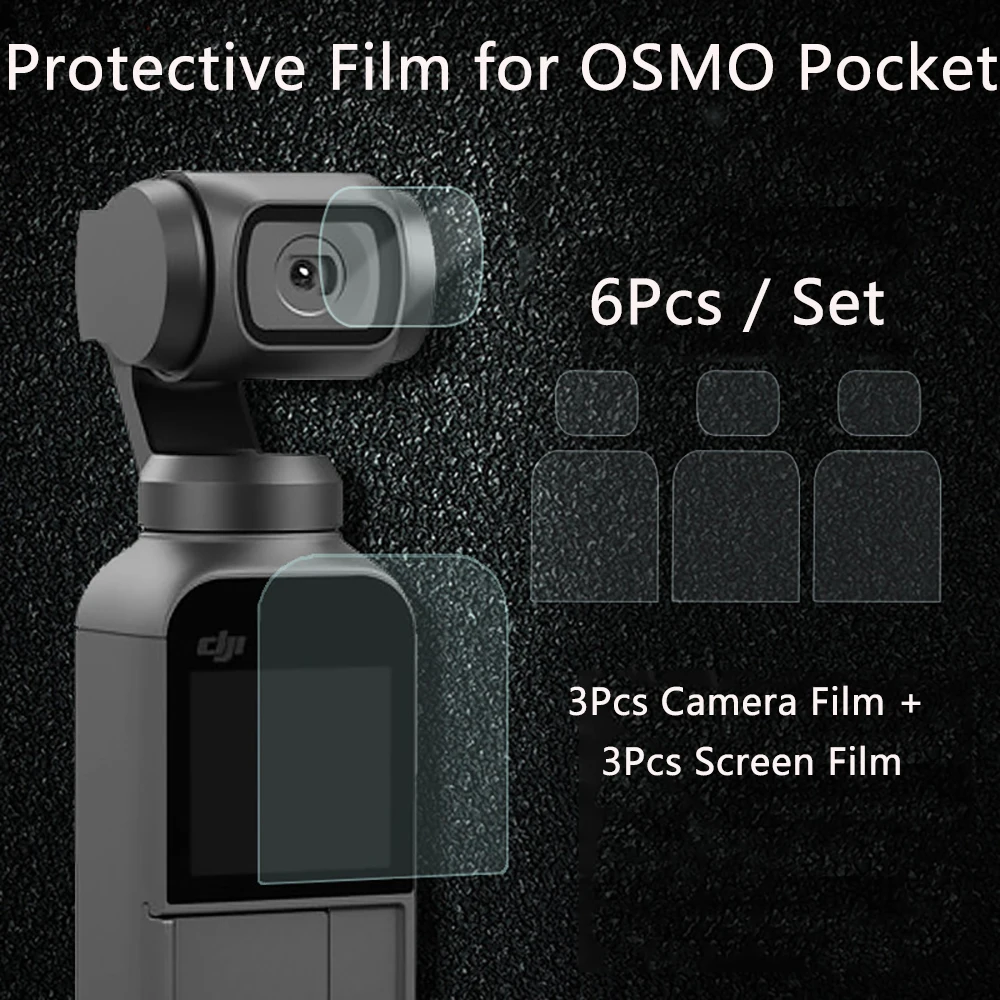 

Screen Film for DJI OSMO Pocket 2 Camera Lens Protective Film Accessory for 4K Gimbal Phone Protector Films