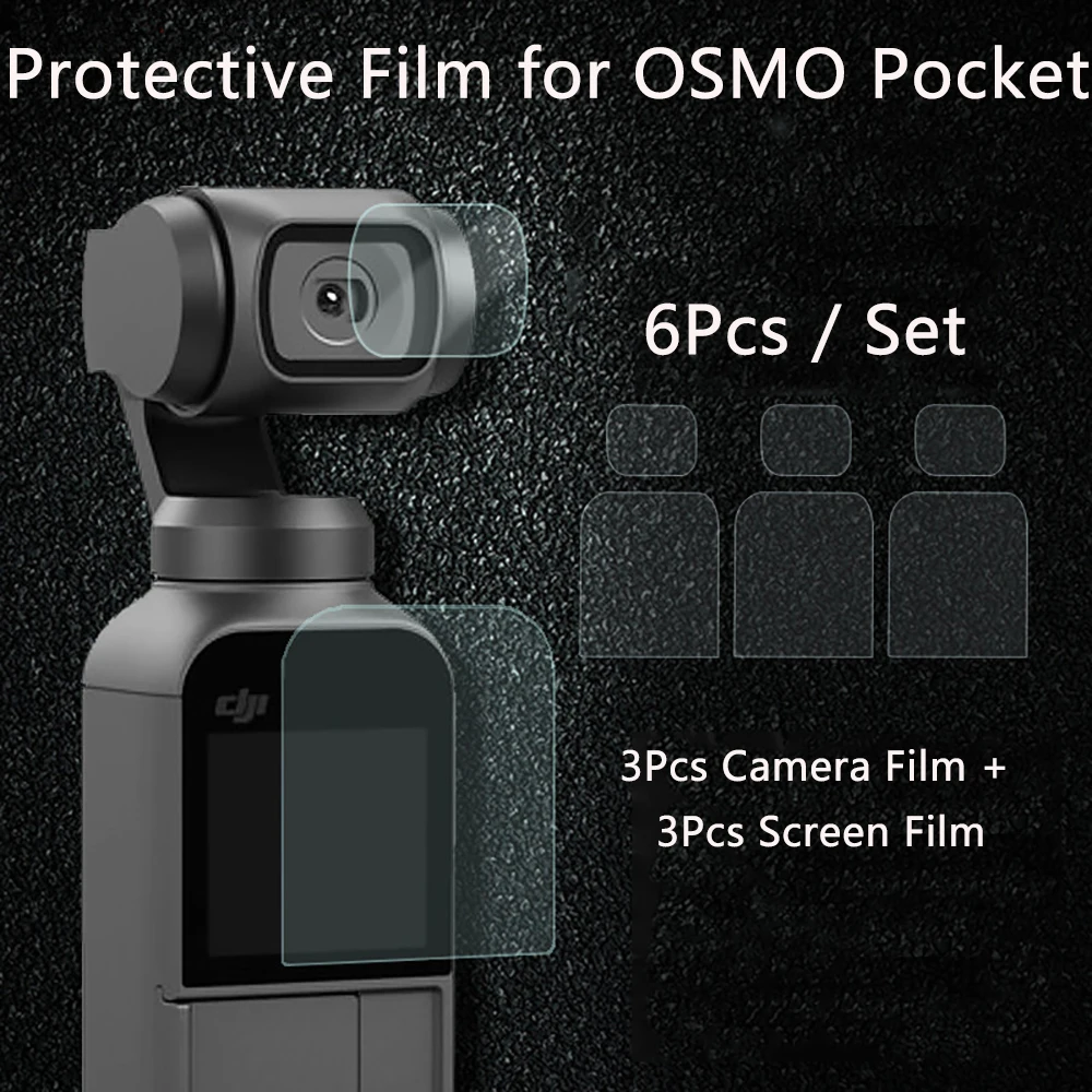 Экран пленка для DJI OSMO карман 2 Камера объектив защитная аксессуар спортивной