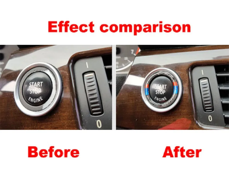 Кольцо из углеродного волокна для кнопки запуска и остановки двигателя BMW 3 серии