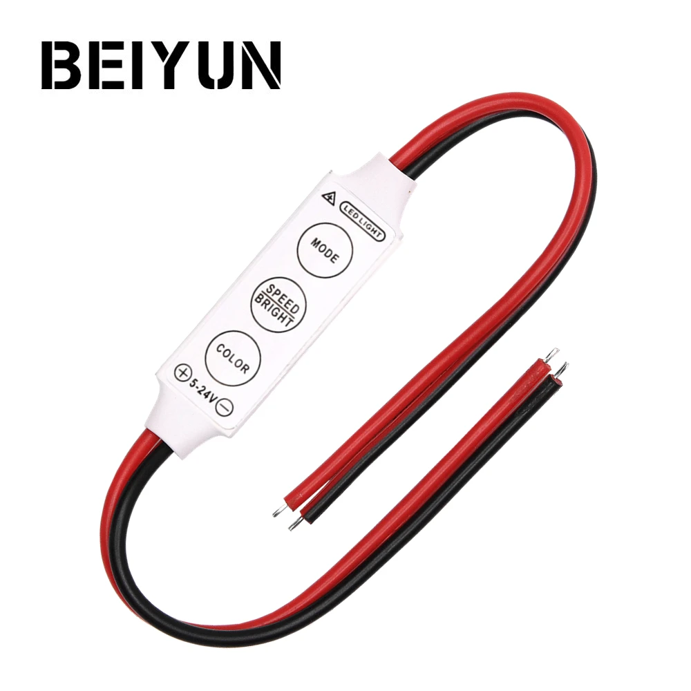 Диммер Одноцветный DC 12V LED контроллер мини 3Key пульт дистанционного управления для