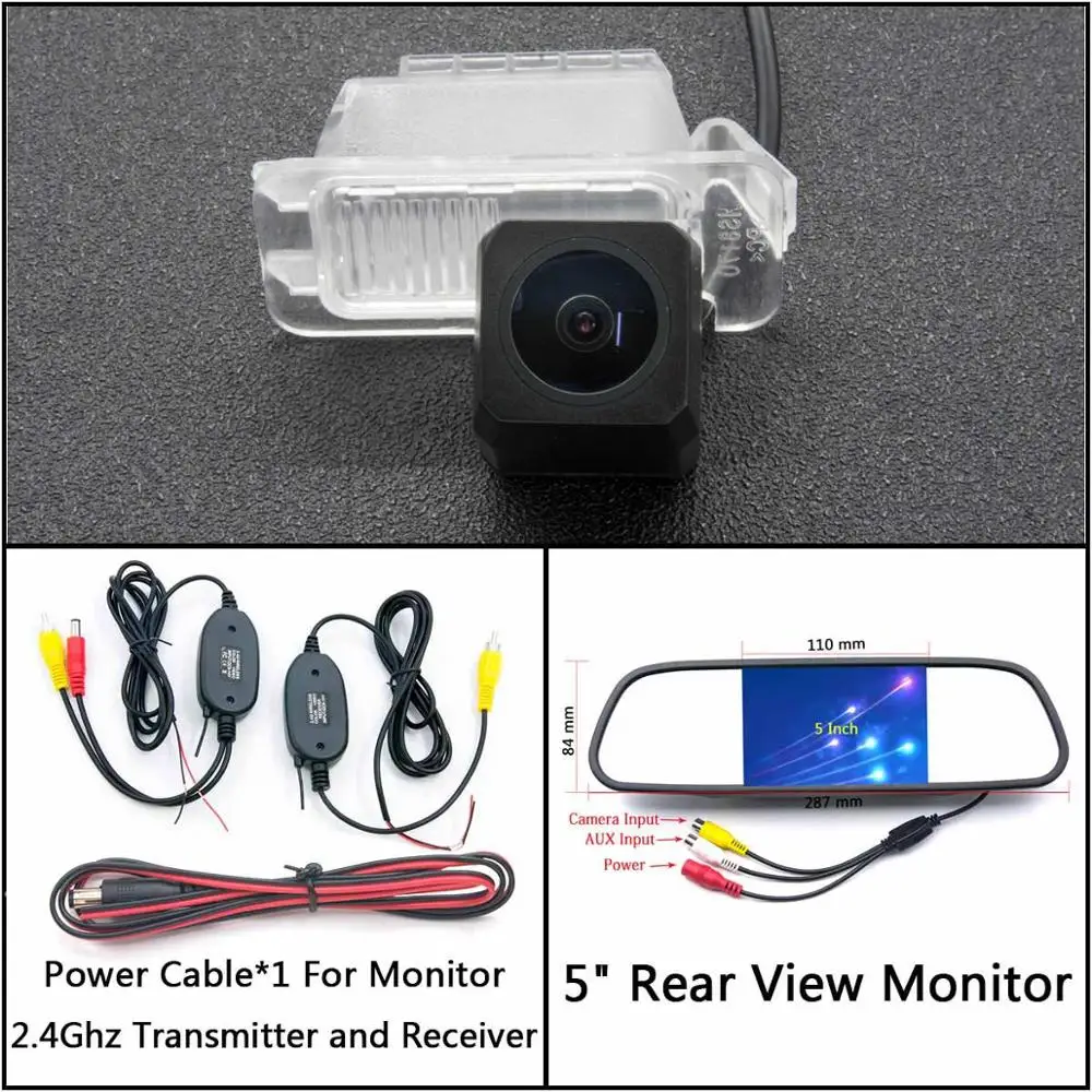 C Wireless 5 inch M HD 1280*720 камера заднего вида для Ford Tourneo/Transit Fusion Mondeo EcoSport Galaxy Kuga S-Max Fiesta Автостоянка зеркало монитор - Название цвета: C Wireless 5 inch M