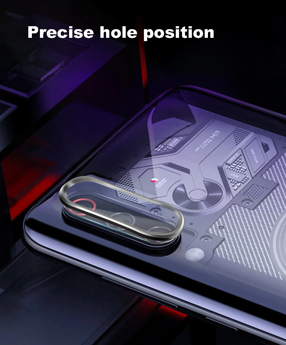 Для Xiaomi mi 9 mi 9 SE Защитная пленка для объектива камеры из закаленного стекла Защитная пленка для объектива камеры чехол с металлическим кольцом