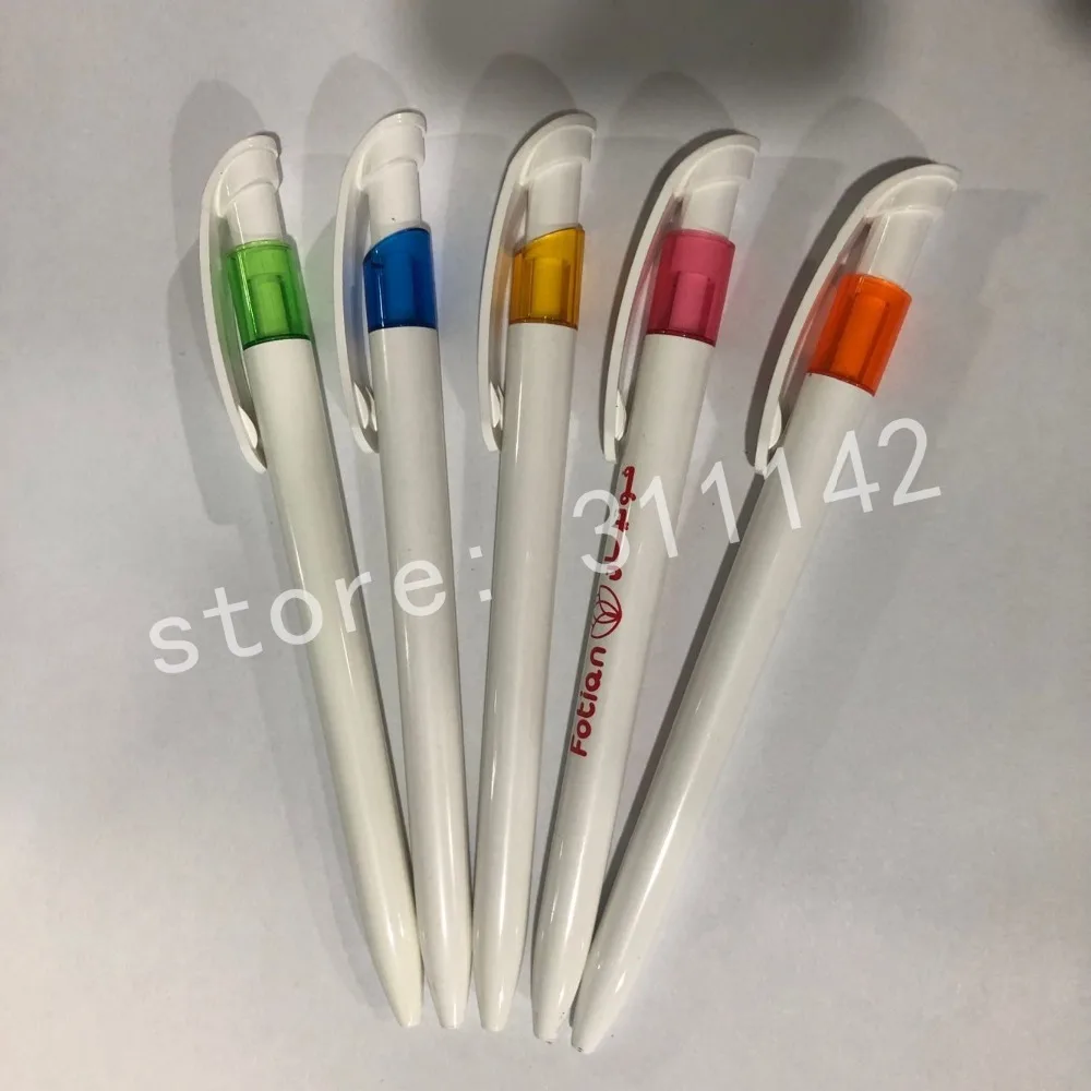 

cheap price good quality hot sales white promotion plastic ball pen logo pen brand company name imprint personal logo