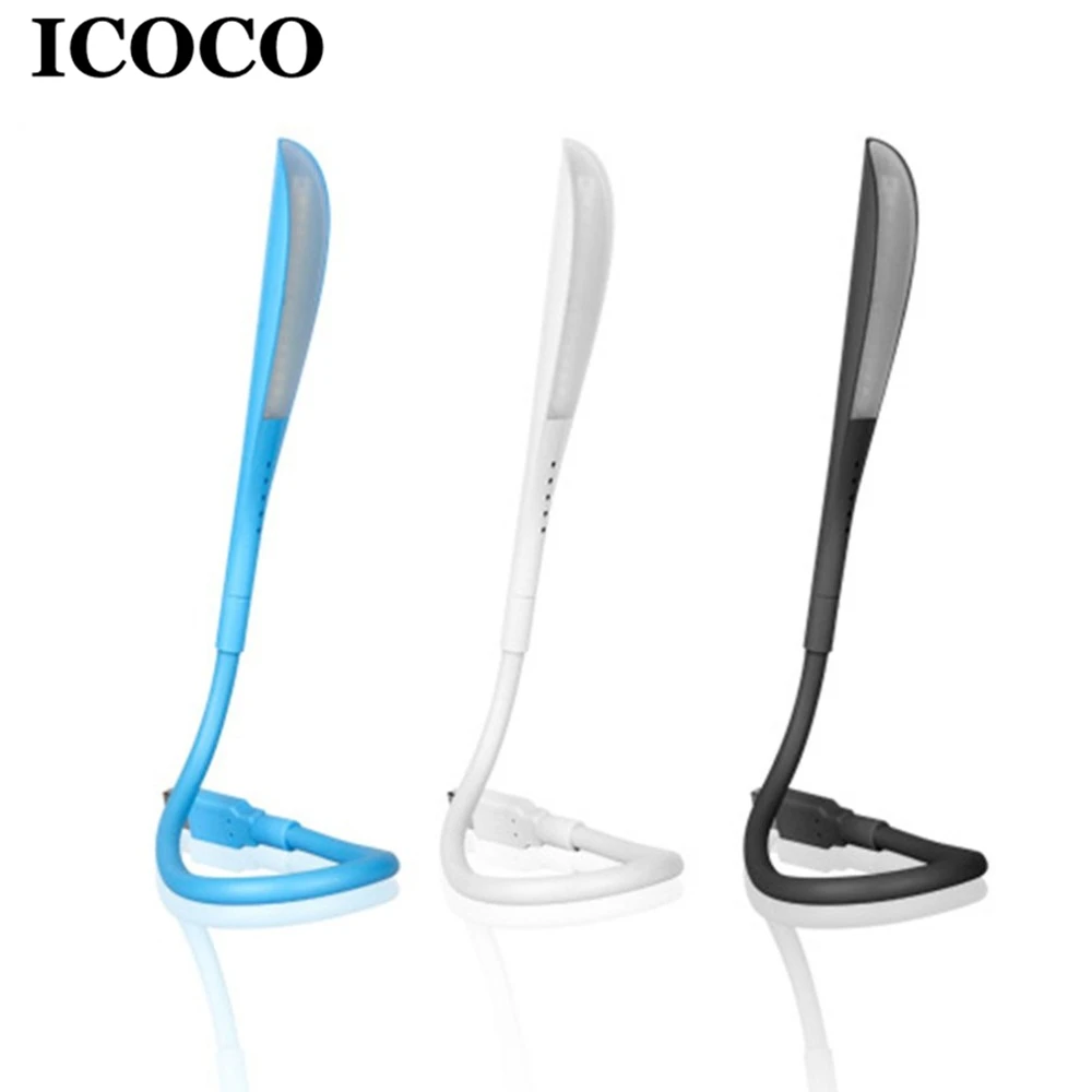 ICOCO Портативный USB светодиодный ночник перезаряжаемая сокровище