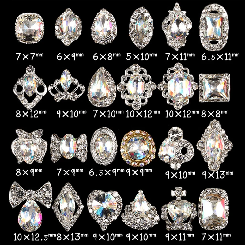 MAFANAILS 10 шт. 3501 3524 ногтей K9 стекло камень страз стразы для дизайна 3d украшение