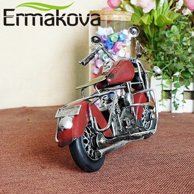 ERMAKOVA винтажная модель мотоцикла Ретро фигурка двигателя Железный мотоцикл
