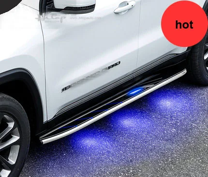 elegant with light OEM nerf бар подножка боковые педали шаги для jeep grand commander+, Азиатский, от надежного старого продавца 5 лет - Название цвета: elegant with light