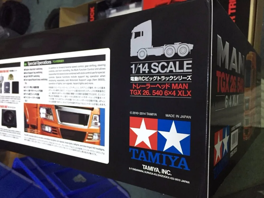 Tamiya#56325 1/14 R/C RC MAN TGX 26,540 6X4 XLX тягач комплект