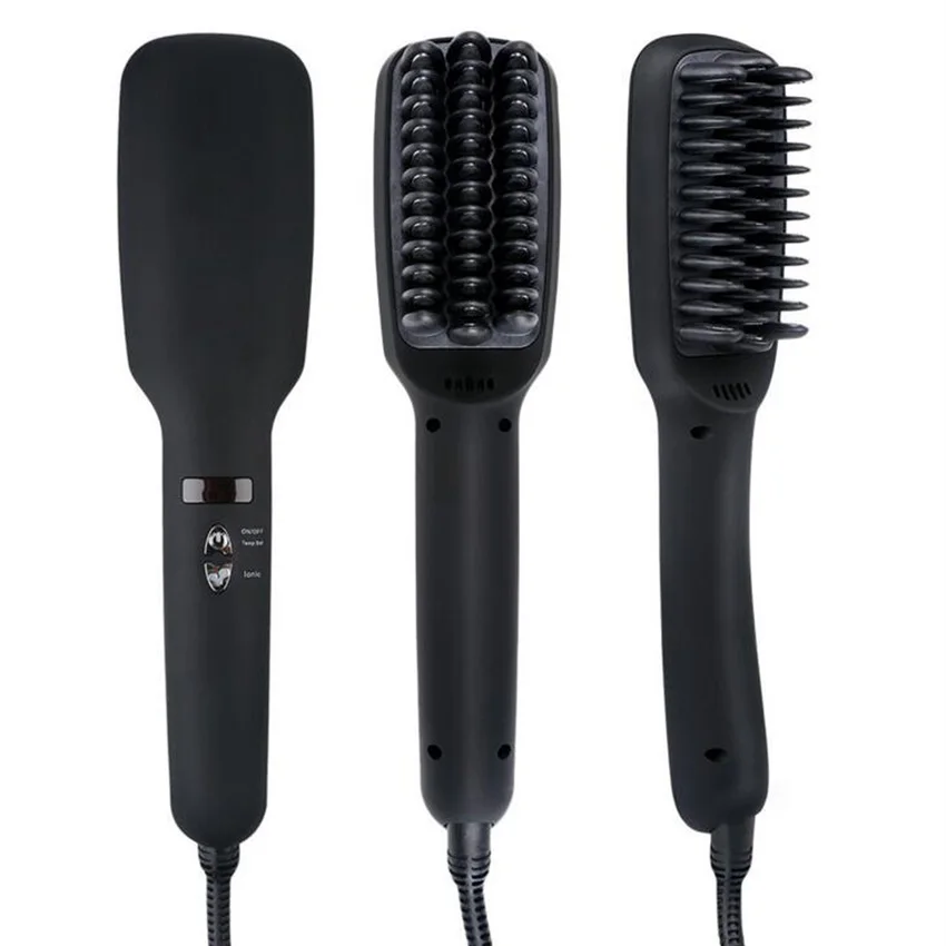 Цифровой электрический выпрямитель для волос с ЖК дисплеем расческа