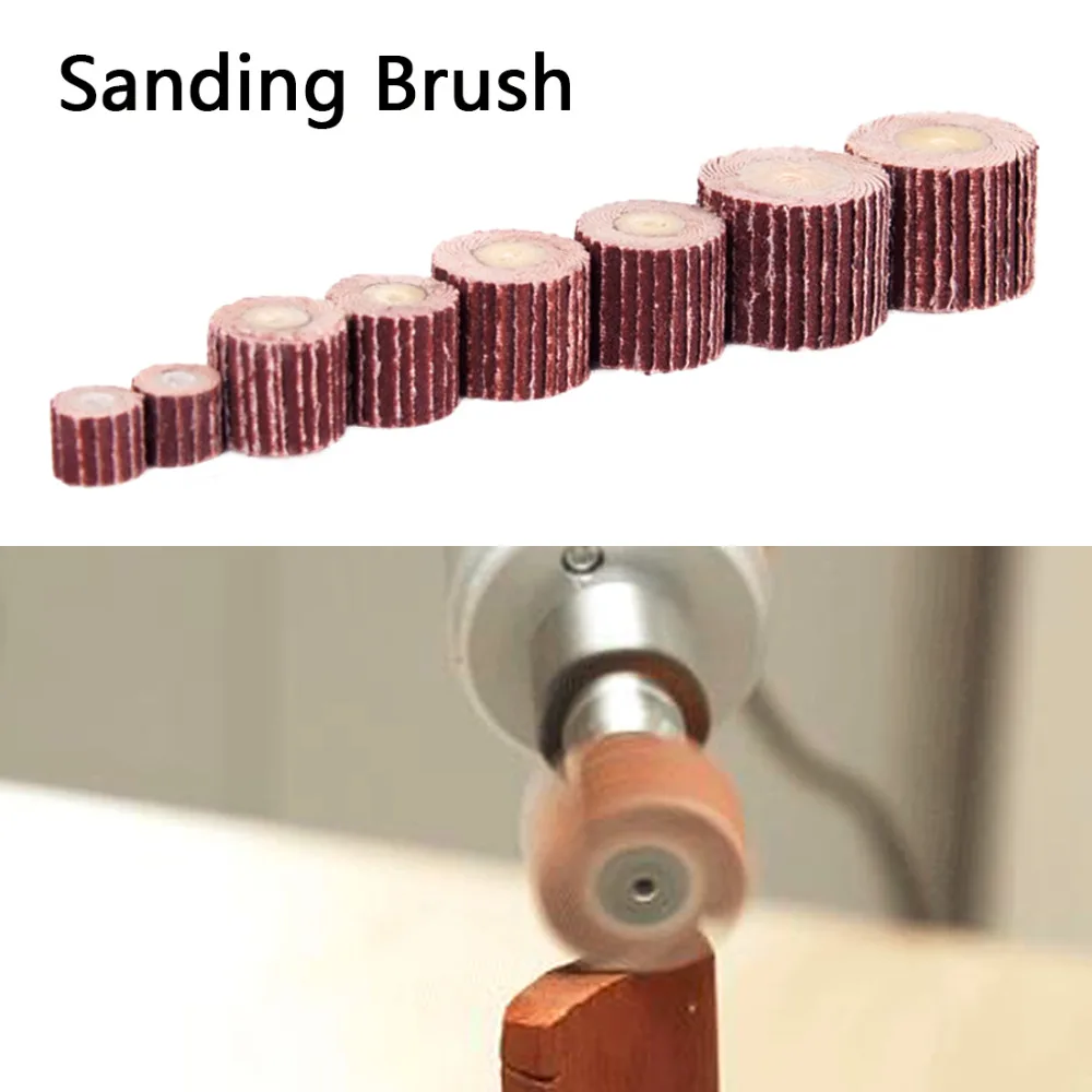 

10PCS Small Flap Wheels Sanding Grinding Flap Wheels Brush Sanding Rotary Tool Dremel Accessories Grit 240#