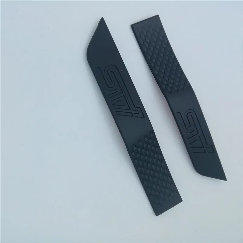 2 шт./компл. модные 3D знак украшение автомобиля Fender юбка Наклейка Автомобильные наклейки на крылья аксессуары для укладки волос для Subaru STI - Цвет: MATTE BLACK