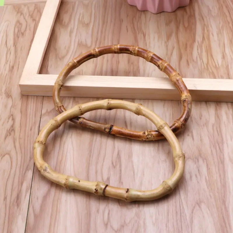 

1 x D Shape Bamboo Bag Handle for Handcrafted Handbag DIY Bags Accessories